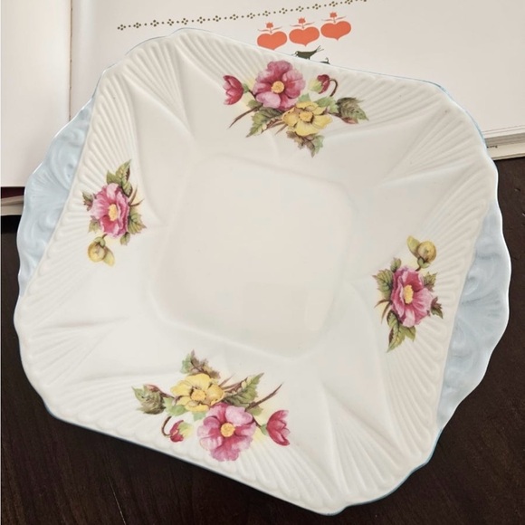 Vintage Shelley Begonia cake plate - Picture 3 of 8